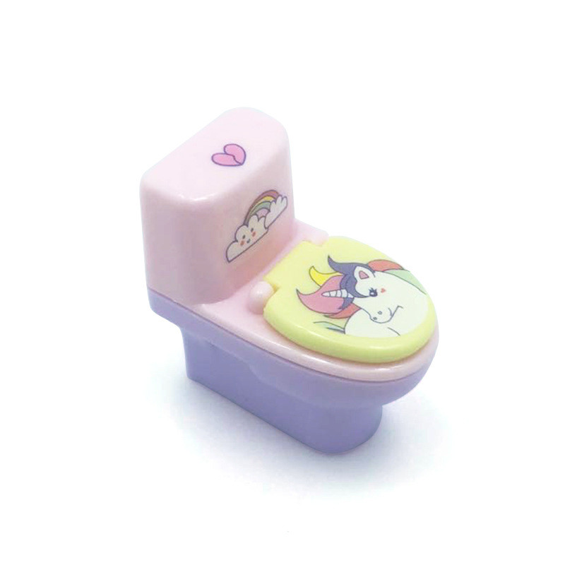 

1 Piece Novelty Pencil Sharpener Creative Toilet Shape Pencil Sharpener with Eraser,Gift for Business Office Students Teachers