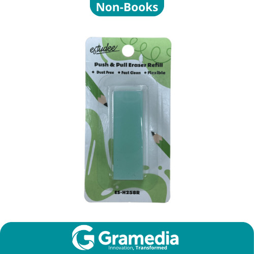 

[Gramedia Cijantung] ESTUDEE PUSH&PULL ERASER REFILL ES-H258R GREEN