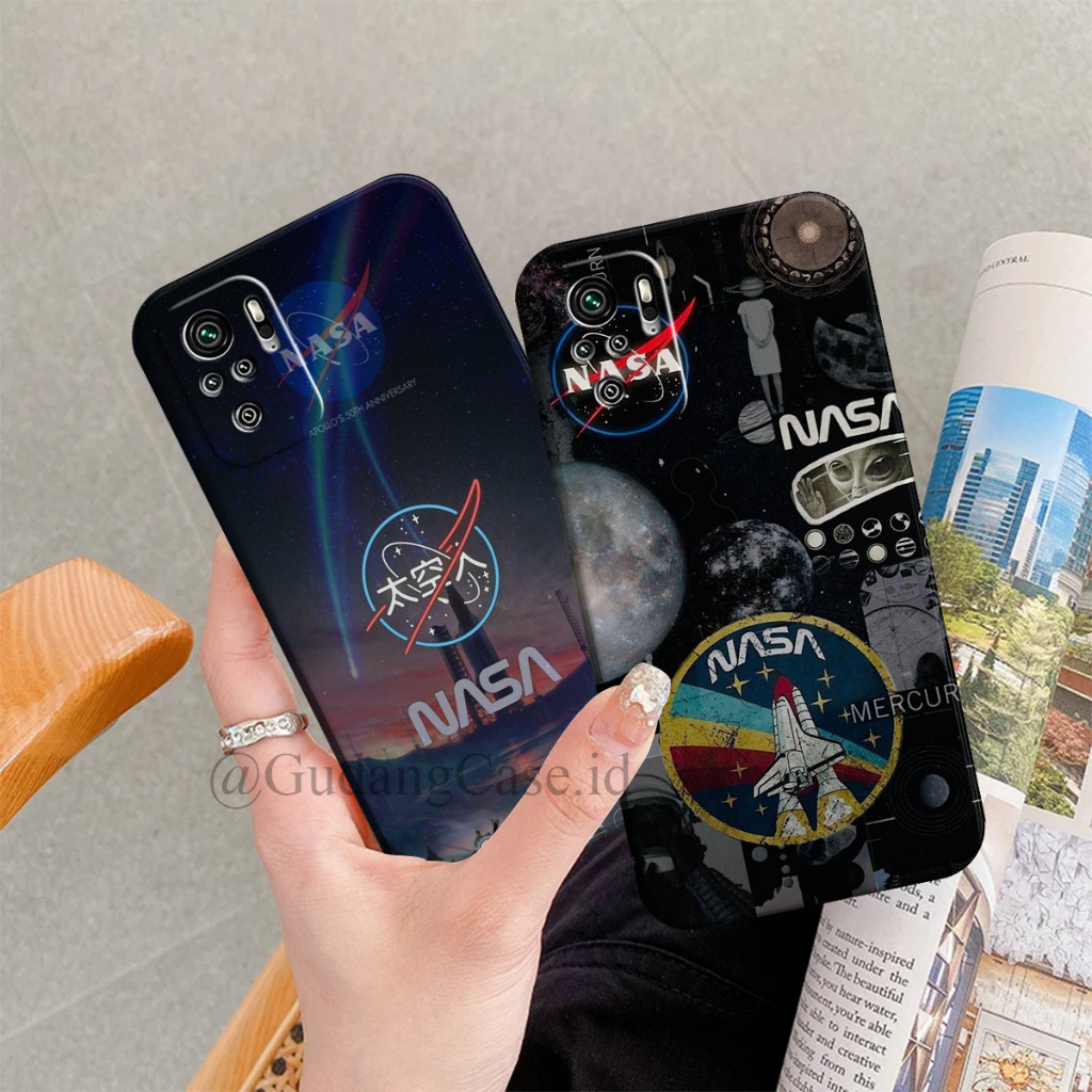 Case Xiaomi Poco M5s Redmi Note 10 Note 10s 4G 2023 Motif Nasa Silikon Lentur