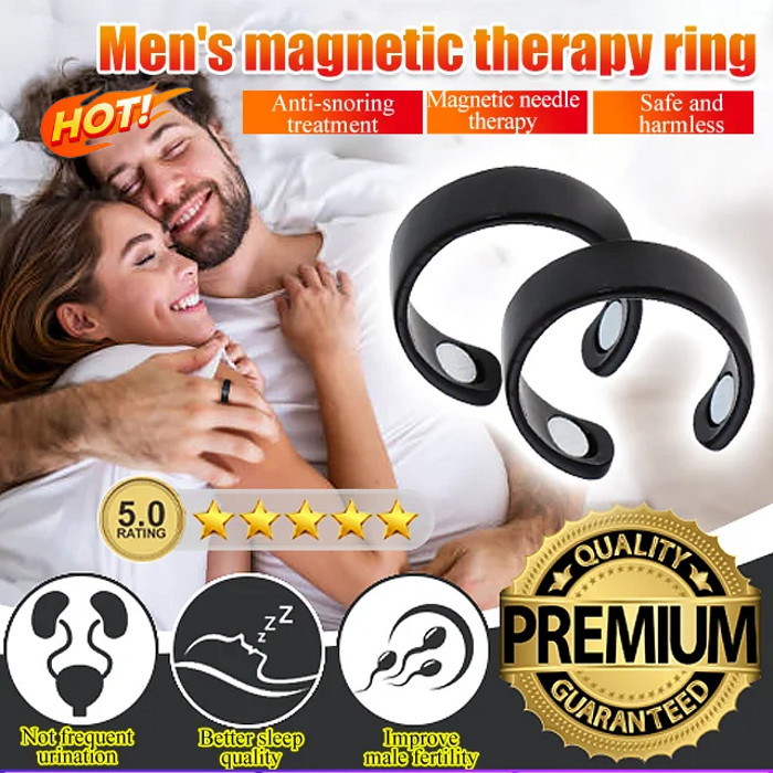 Mens Personalized Silver Open End Ring Magnet Rose Gold Plated Gold Health Care Ring