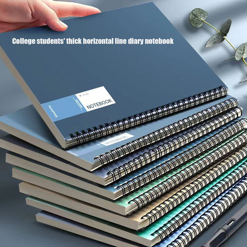 

1pc A5 Thick Notebook Thickened Large Notebook Soft Leather Horizontal Line Diary Notebook School Supplies Stationery