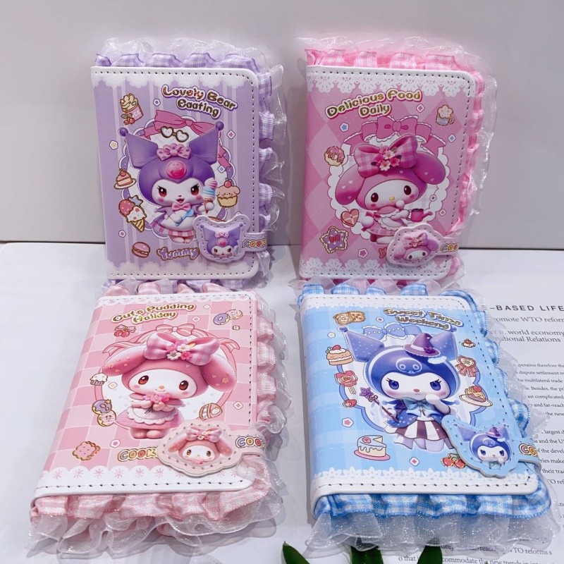 

Kawaii Sanrio Kuromi Melody Notebook Cute Portable Note Book Diary Planner Stationery Gift School Supplies