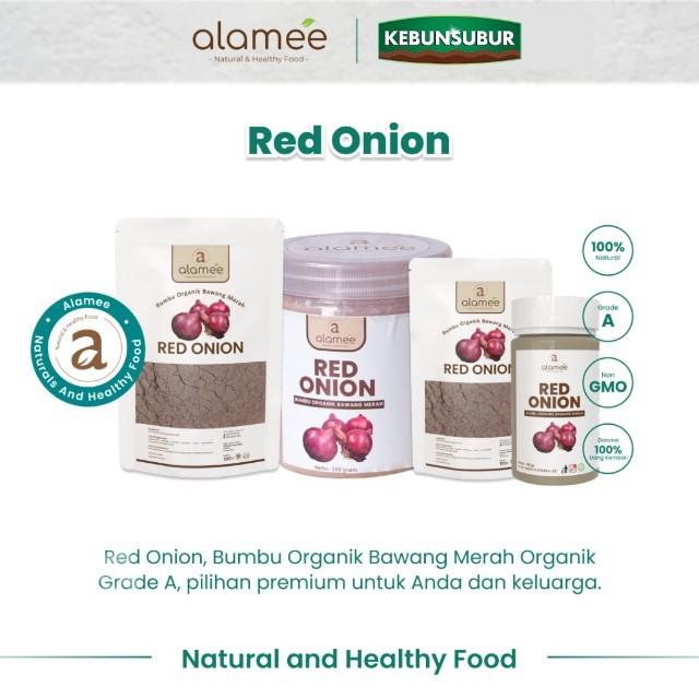 

ALAMEE Bawang Merah Bubuk Red Onion Powder Bumbu Dapur Organik Masak Seasoning Kebunsubur Kebunsubur