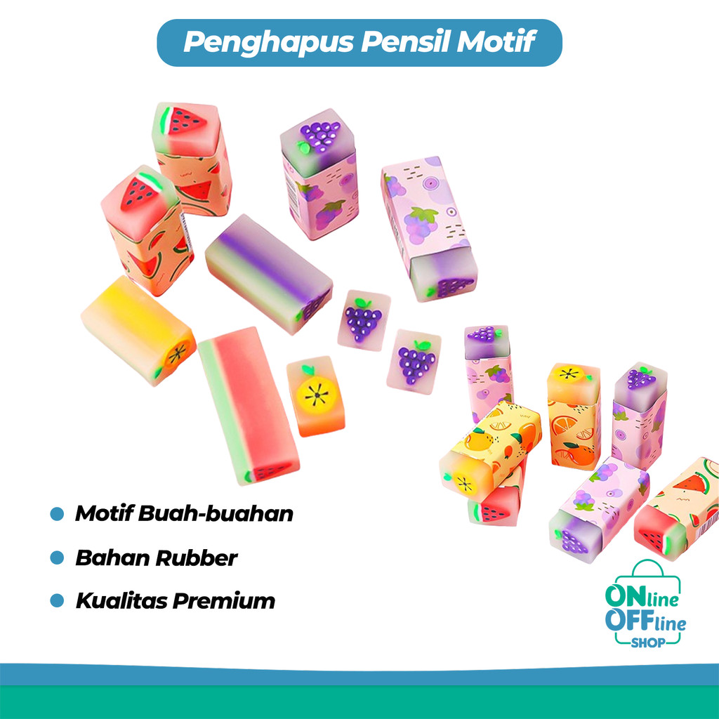 

Penghapus Pensil Motif Buah Fruits Eraser 786