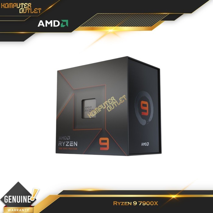 AMD Ryzen 9 7900X 4.7Ghz Up to 5.6Ghz 12-Cores AM5 Processor | Ryzen 9 4.7 Ghz | Ryzen 9 5.6 Ghz | R