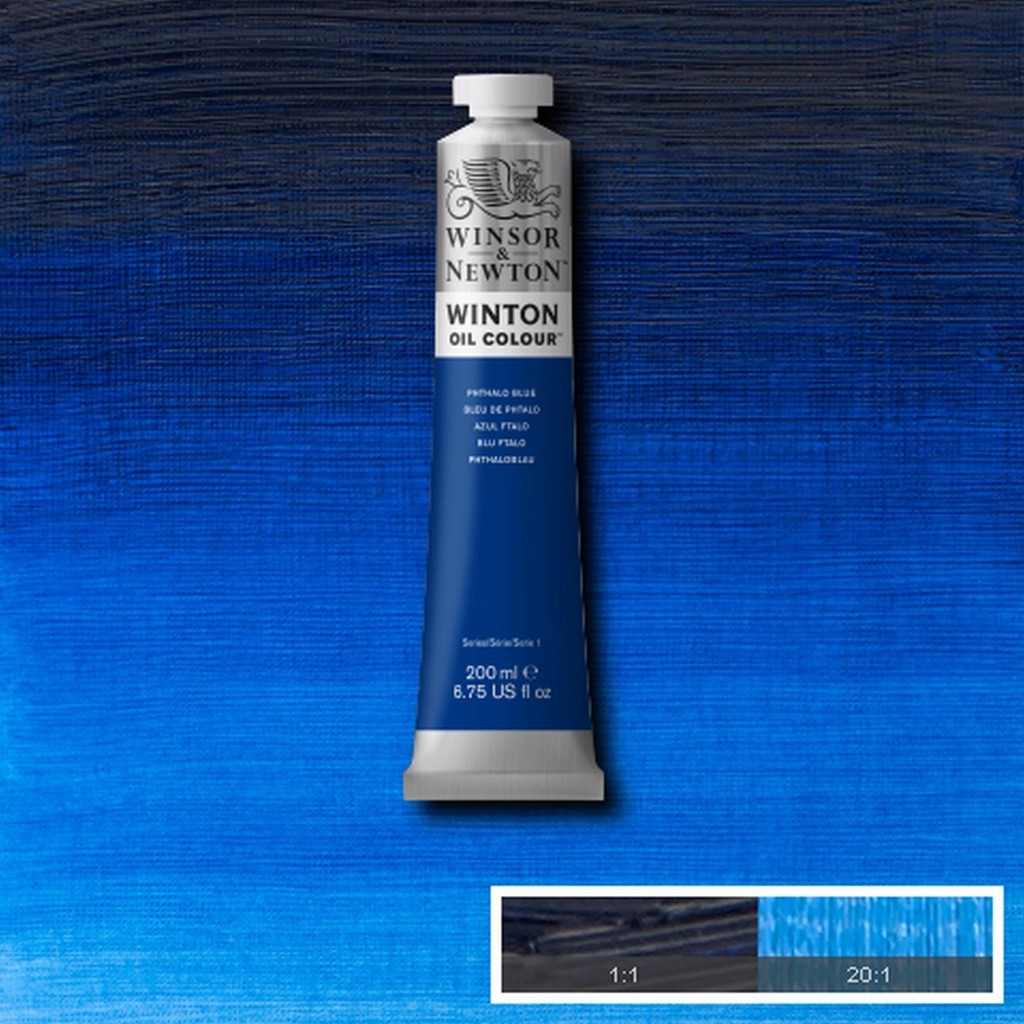

Gramedia Surabaya - Winsor & Newton Winton PHTHALO BLUE 200ml Oil Color