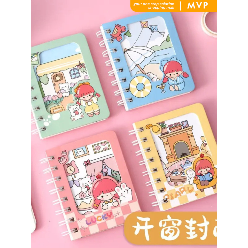 

MVP Notebook Aesthetic A7 Buku Memo Kecil A7 Spiral isi 80 Lembar Buku Diary