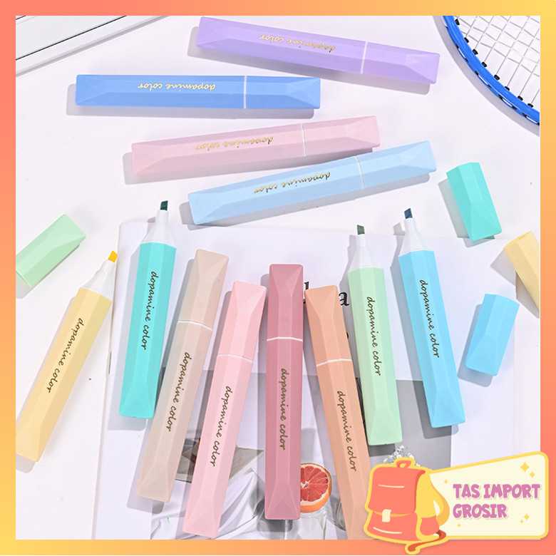 

Tas Import - S6588 Set Stabilo Isi 4 PCS / Stabilo Warna Macaron Pastel / Highlighter Pen 4 in 1 / Highlighter Aesthetic / Journal Maker Pen
