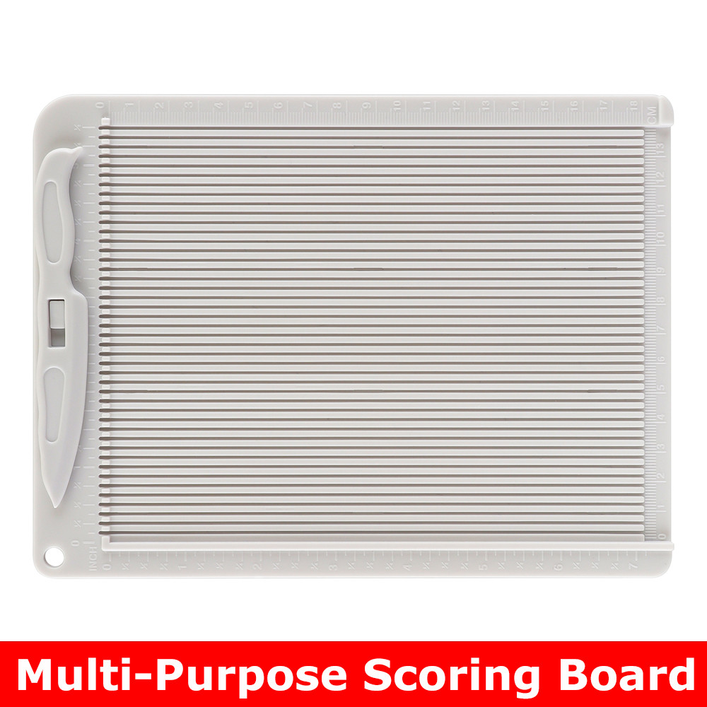 

6.4*8.5inch Multi-Purpose Scoring Board Envelope Maker for Adding Embossed Lines Measuring Tool Craft DIY Mat Paper Cutter 2023