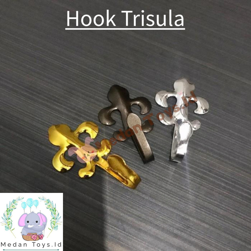 Medan Toys - Hook/ Cantolan Gorden/Horden/Gordyn Minimalis - Motif Trisula