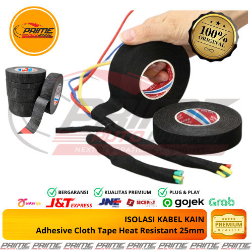 

Lakban Kain Adhesive Cloth Tape Heat Resistant 25mm 15 Meter Good Quality