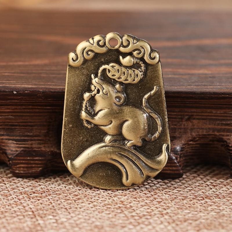 Liontin Shio Tikus Buka Aura Hoki Keberuntungan Ornamen Fengshuia