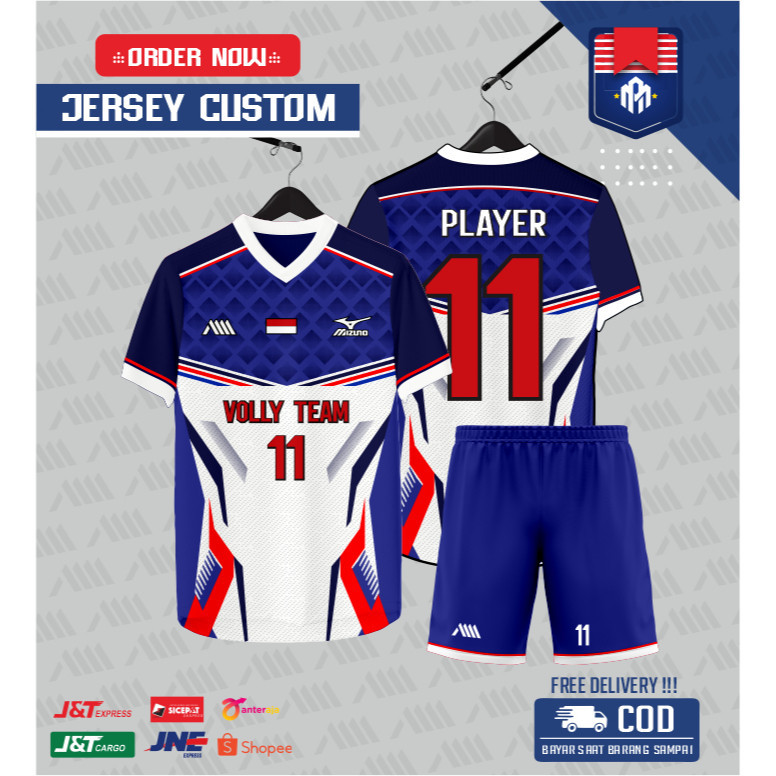 AM REAL.ID // jersi volly / jersey volly / kaos volly / kaos badminton / jersi badminton /jersey vol