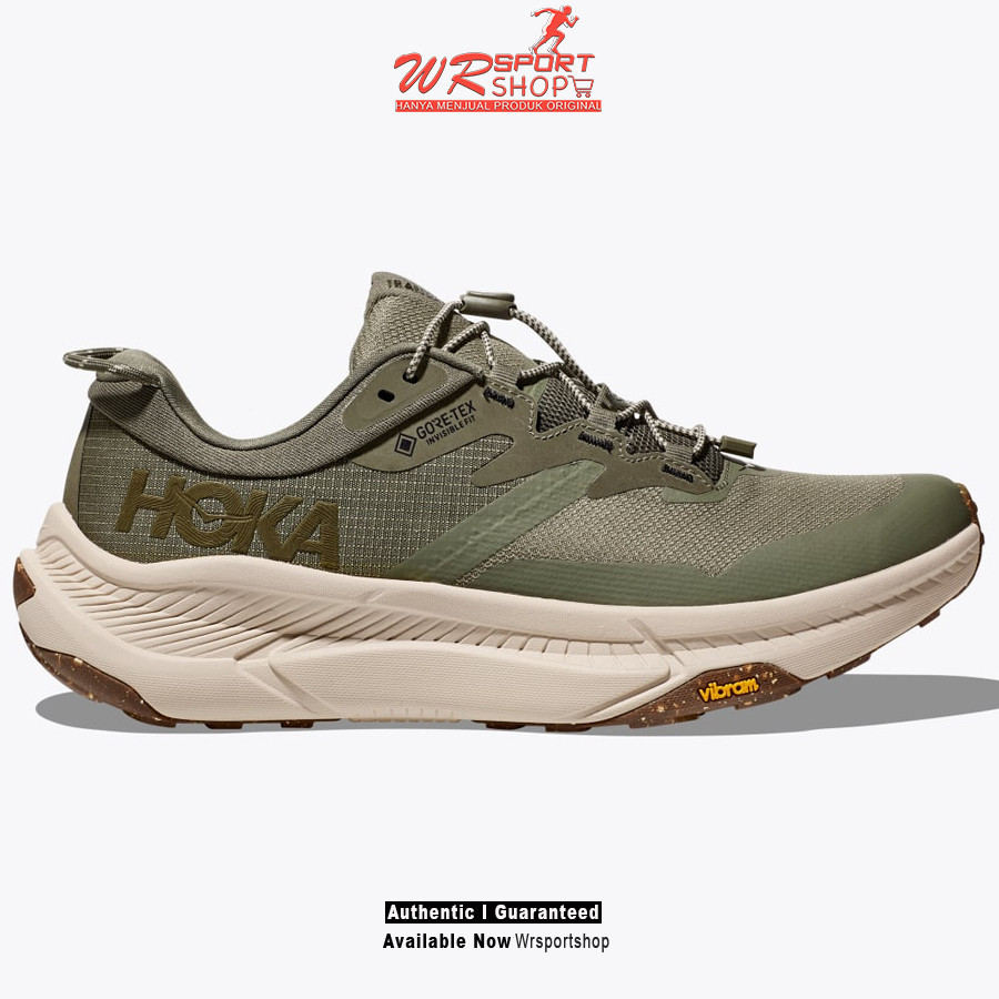 Sepatu Gunung Pria Hoka Transport GTX Slate Oat Milk ORIGINAL