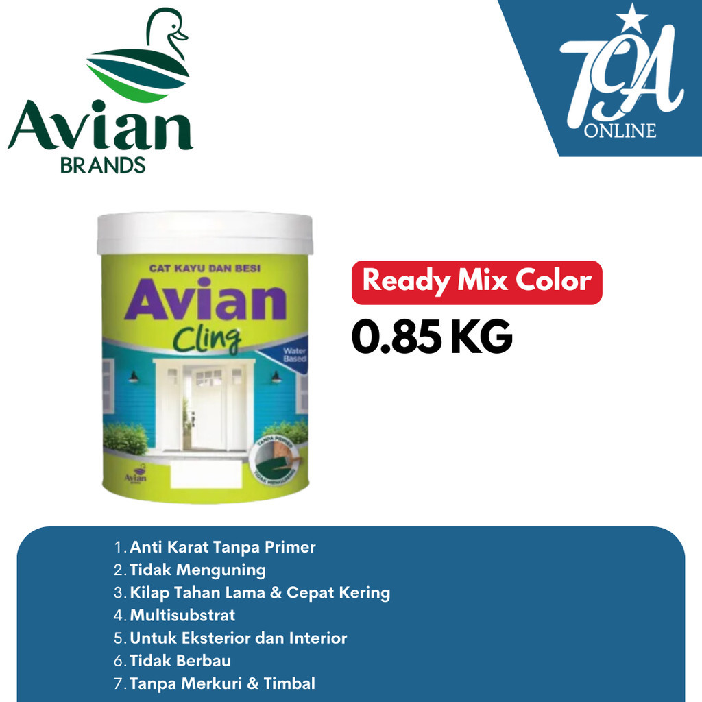 AVIAN Cling Water Based Cat Kayu & Besi 0,85 KG