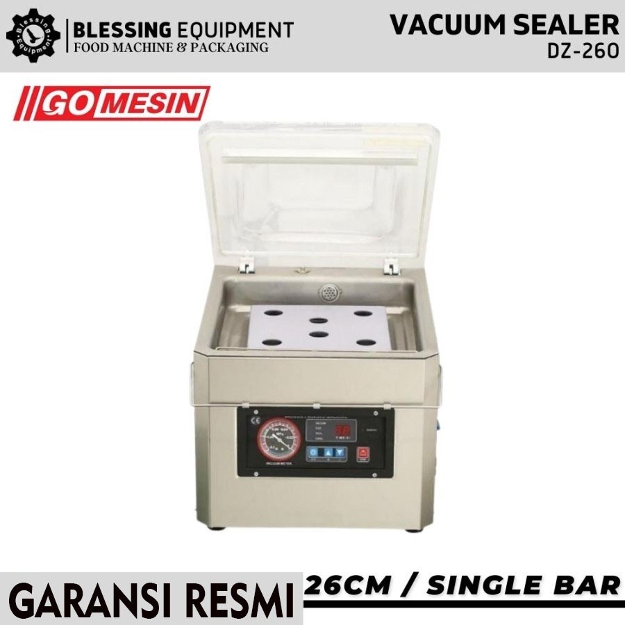 DZ-260 Mesin Vacuum Sealer GOMESIN DZ 260 Vakum Segel Plastik Makanan