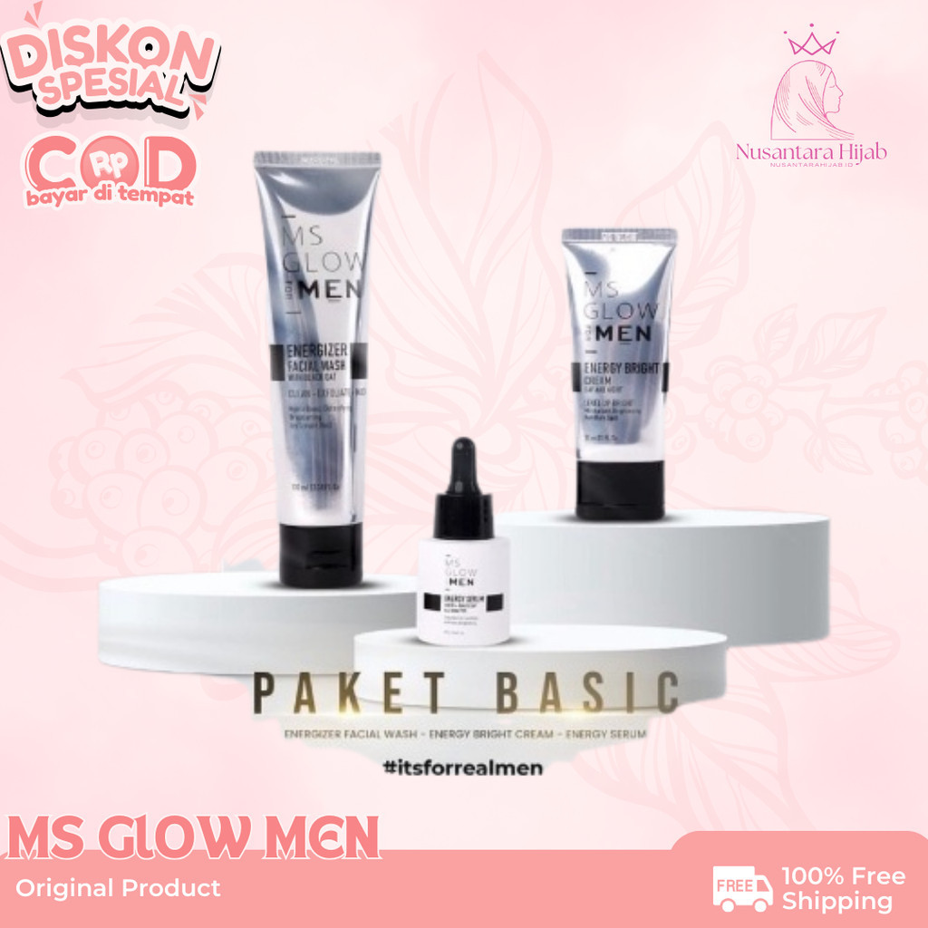 MS GLOW MEN / MS GLOW FOR MEN / PAKET BASIC MS GLOW FOR MEN