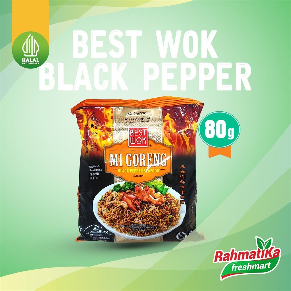 

Best Wok Mi Goreng Black Pepper / Mie Seafood Lada Hitam 80 gram