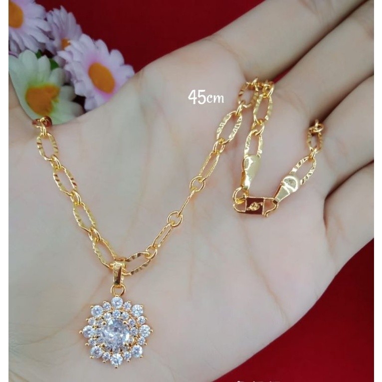 emas muda kalung emas muda kadar 35% free liontin emas muda emas kadar rendah anti karat ada surat d