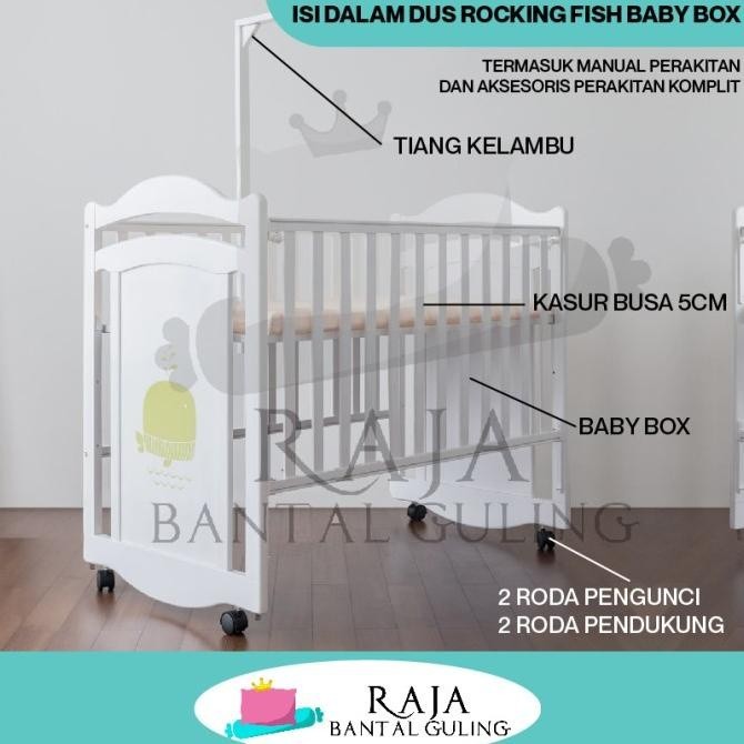 PROMO BESAR BESARAN BABY BOX - LITTLE EQUI - ROCKING FISH (Kasur Bayi)