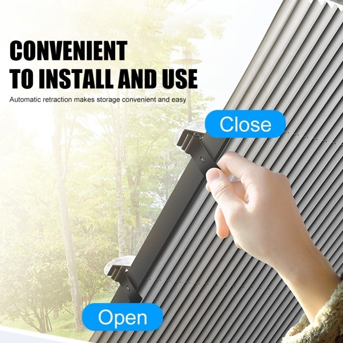 Tirai Krey Kaca Mobil Belakang Bagasi Serena Otomatis Lipat Sunshade