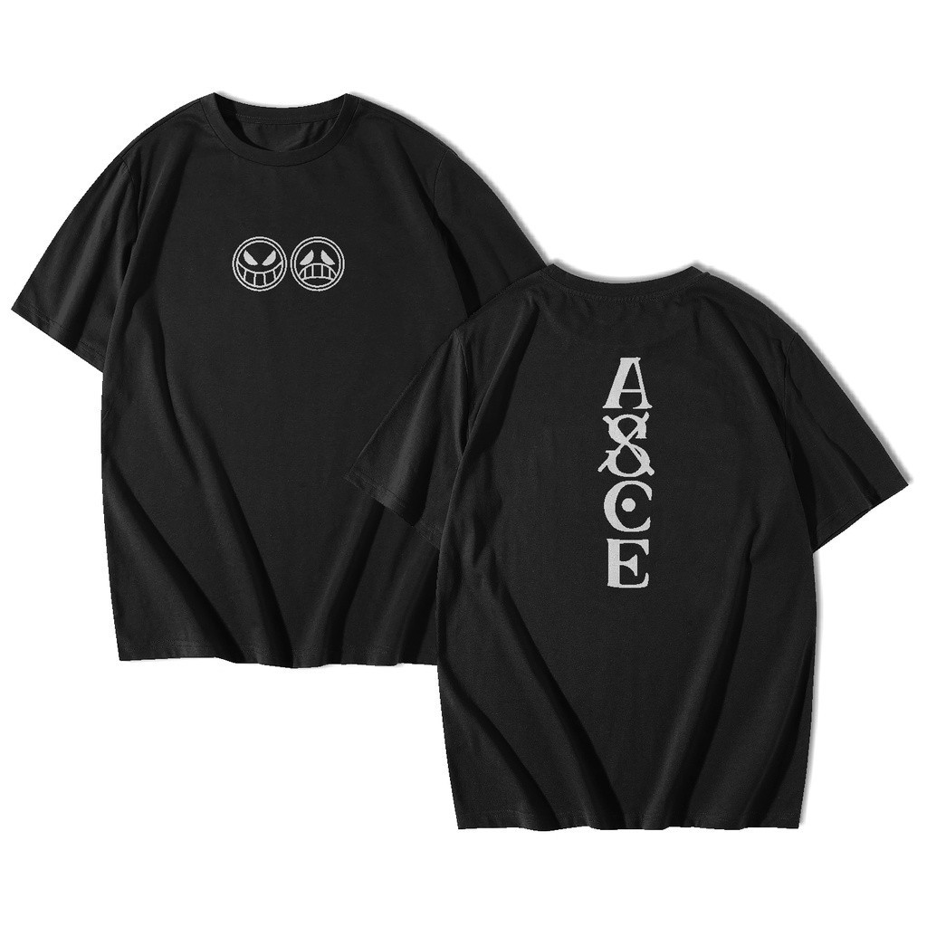 Baju Kaos Anime ONE PIECE PORTGAS D ACE LOGO