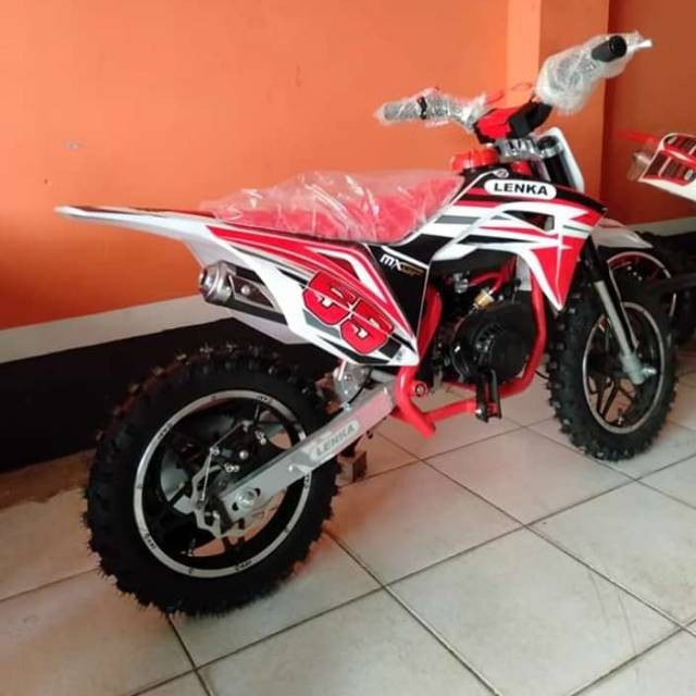 promo big salle Lengka Mc55 mini Cross / trail ukuran besar  50cc pull stater