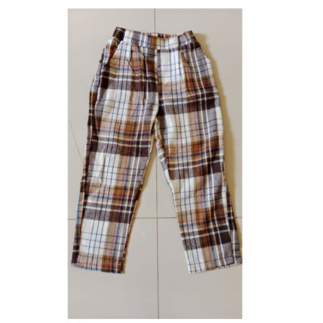 CELANA PANJANG SHEIN CHOCO SQUARE ANAK LAKI LAKI/ PEREMPUAN