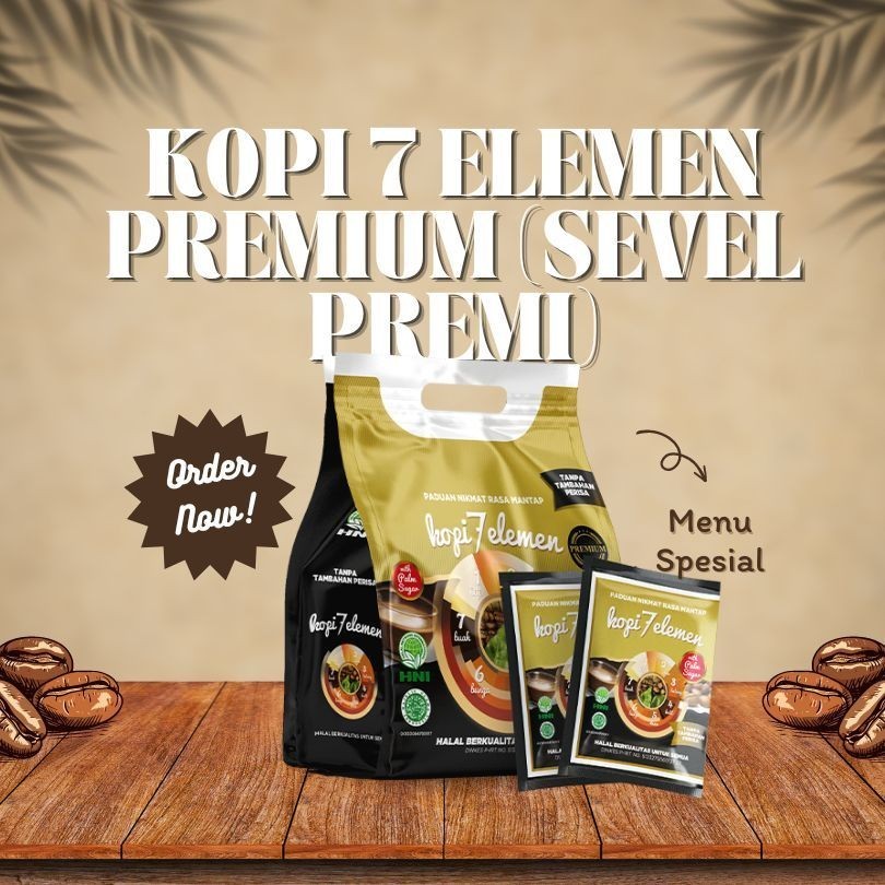 

TERPERCAYA KOPI 7 ELEMEN PREMIUM / KOPI SEVEL PREMI / COFFEE SEVEL PREMIUM / ANNAILMART AMAN 100%