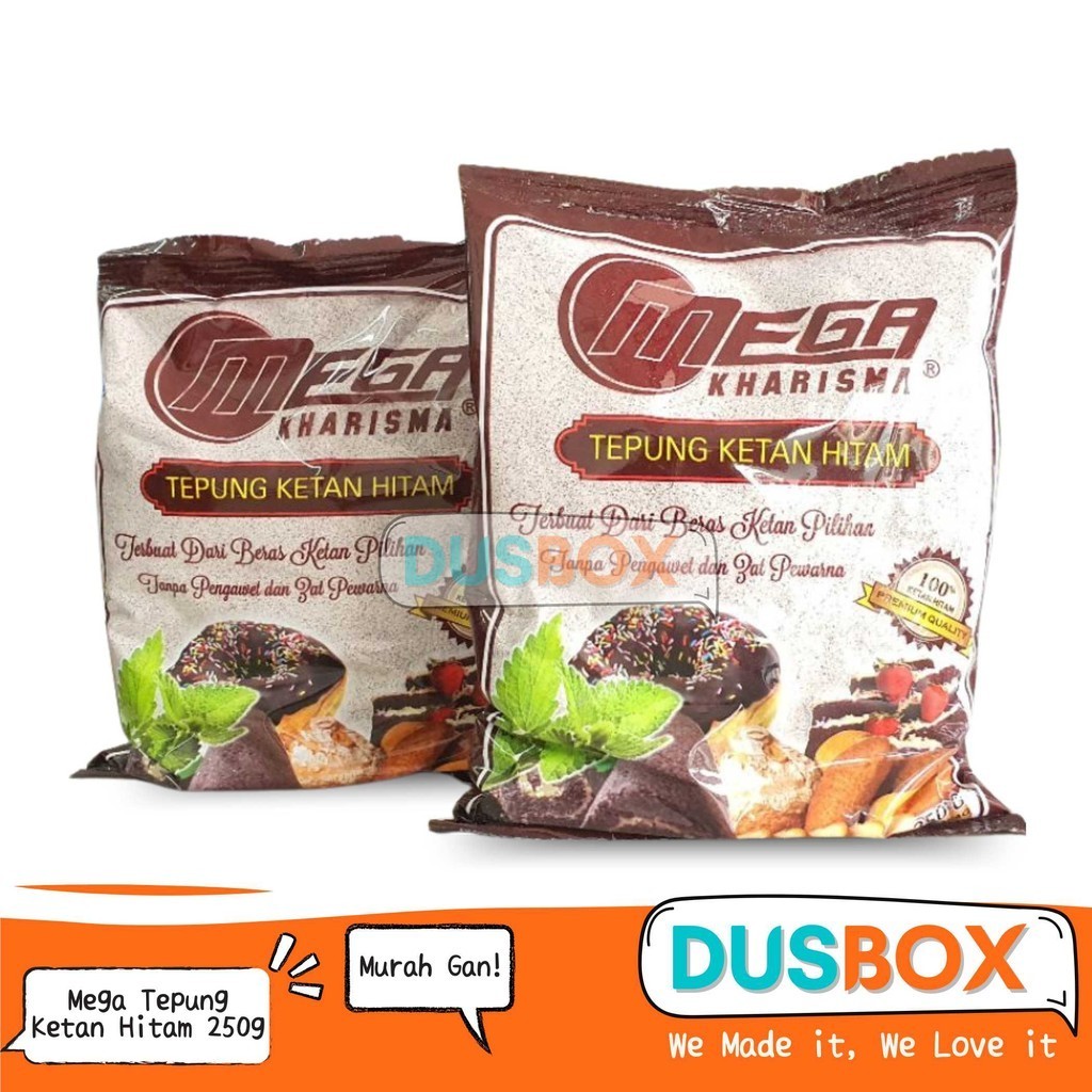 

Tepung ketan hitam Mega 250g / TKH Mega Kharisma/ Tepung ketan hitam 250gr