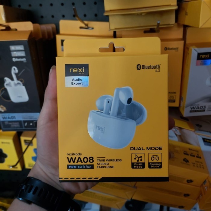 NEW TWS [REXI WA03 PRO] stereo earphone bluetooth 5.0 - WA08