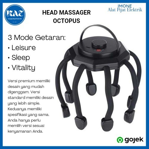 Pijat Terapi Kepala Alat Pijat Terapi Kepala Elektrik Getar Imone Head Massager Octopus Kepala Elekt