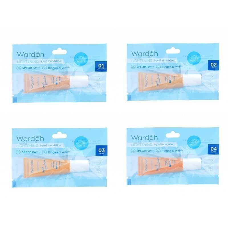 Wardah lightening liquid foundation sachet