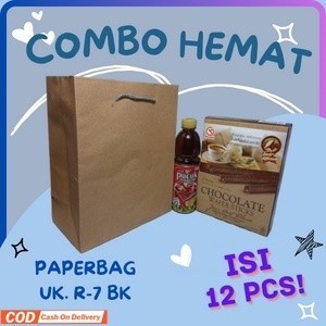 

Paperbag R7 BK Cokelat Polos Ukuran 20x10x25 cm Isi 12 Pcs / Paper Bag / Tas Kertas / Tas Souvenir / Tas Hajatan / Tas Kado / Tas Snack / Hand Bag