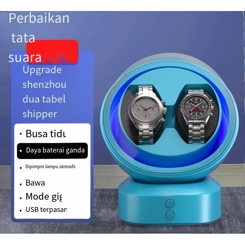 Jam Tangan Mekanis Jam Tangan Rumah Tangga Rotator Kotak Jam Putar/Kotak Penyimpanan/Jam Goyang Otom