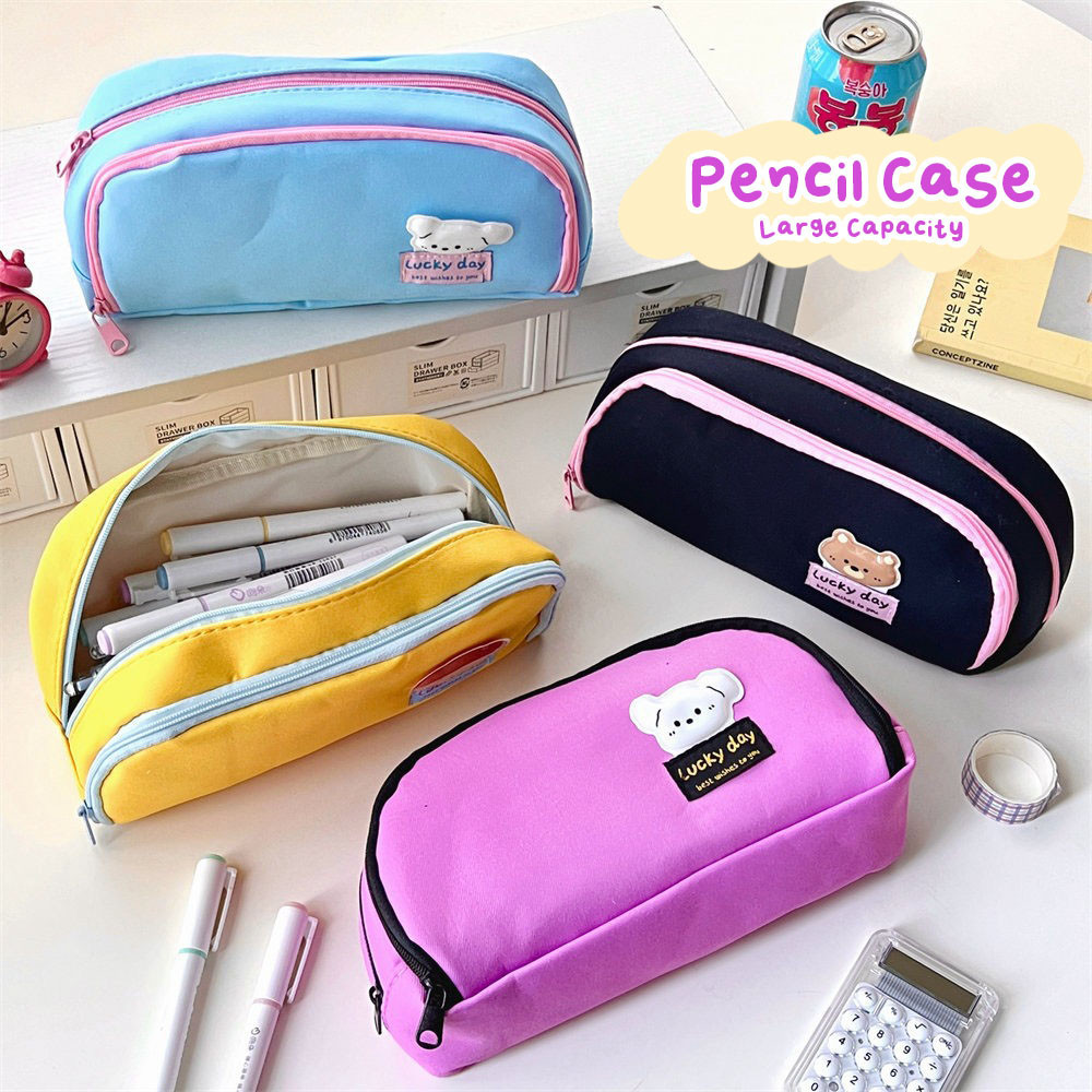 

SHINSDAY Kotak Pensil Lucu Tempat Pensil Kapasitas Besar Pouch untuk Anak Sekolah