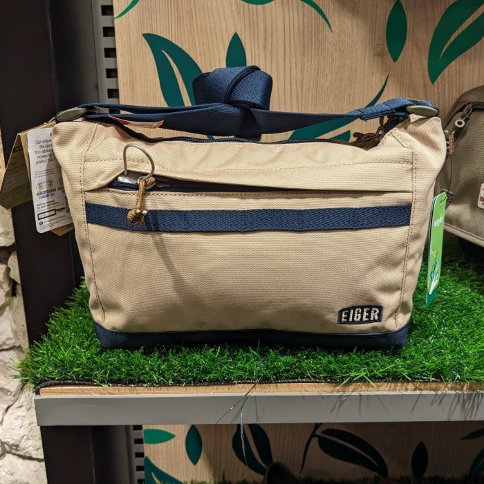 EIGER  TAS SELEMPANG PRIA DISTANT 2.0 SHOULDER BAG - DRILL