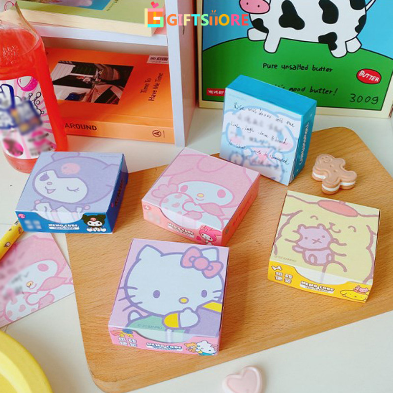 

✨COD Kartun Sanrio Buku Catatan Siswa Memo Belajar Catatan Tempel Buku Pegangan Lucu Jepang-GS