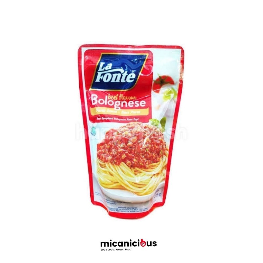 

LA FONTE PASTA SAUCE CHICKEN BOLOGNESE / SAUS BOLOGNESE RASA DAGING 315GR