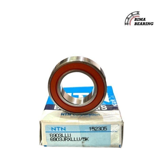 Ball Bearing 6903 Ll 2Rs Tutup Karet Ntn JAPAN Laher 6903Ll 17X30X7 Ori