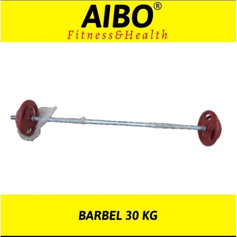 AIBO FITNESS & HEALTH BANJARMASIN - Barbel 30kg / Alat Kesehatan / Alat Fitness