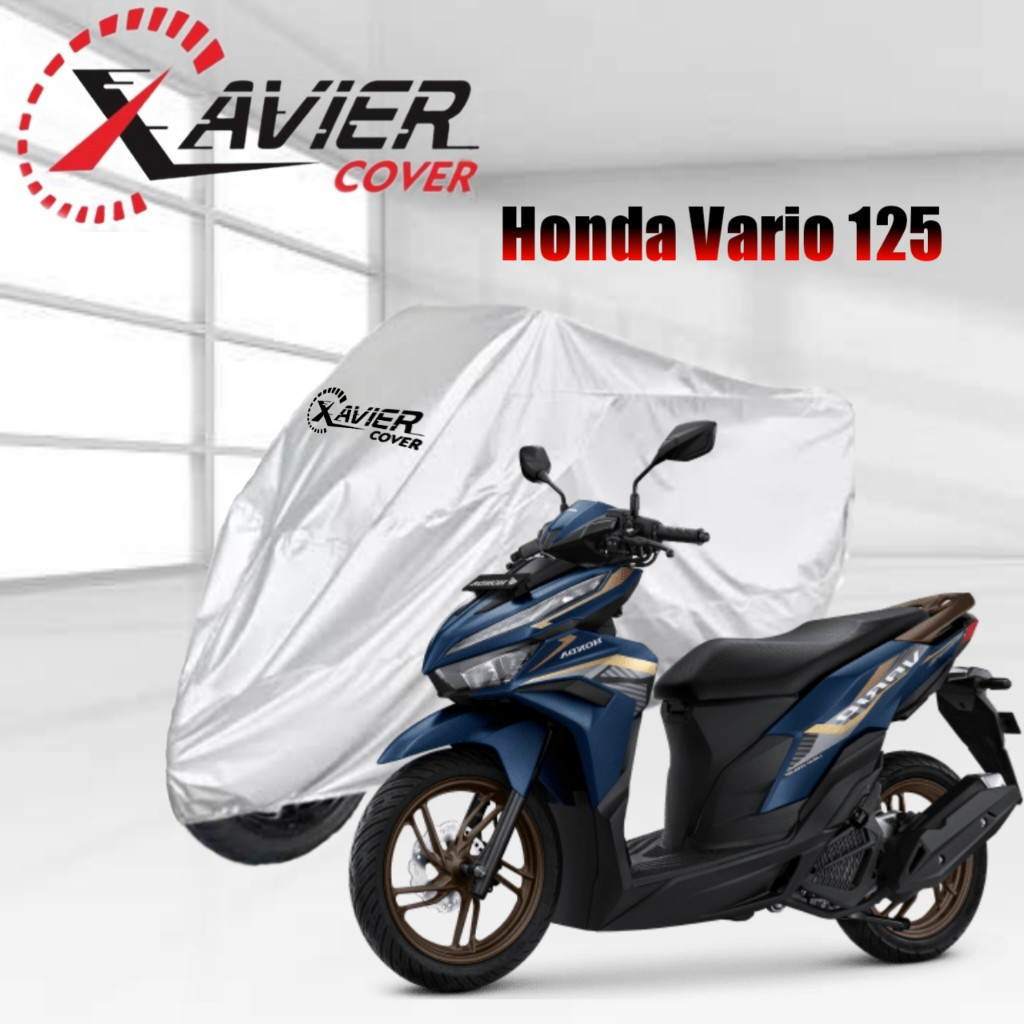 OV Cover / Sarung Motor Honda Vario 125 Cover Motor SILVER Waterproof