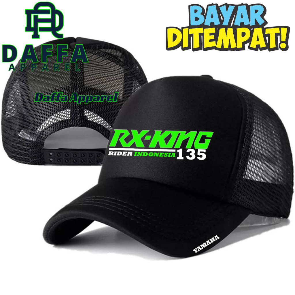 Daffa Apparel Topi Trucker RX-KING - Topi Distro RX-KING Logo - Topi RX-KING Premium - Topi Pria Dew