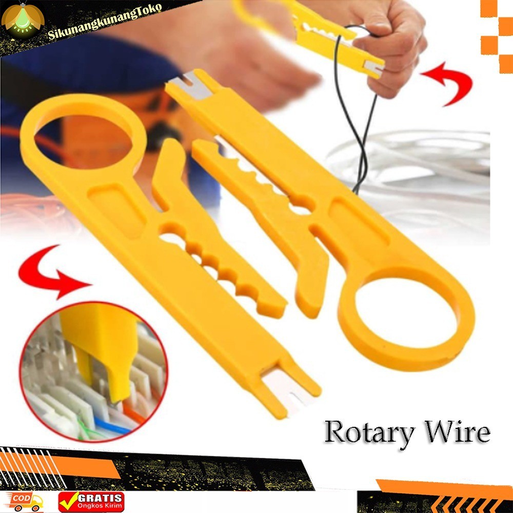 

(SKN) Rotary Wire Stripper Pengupas Kulit Kabel Kupas Kabel Tang Cutter