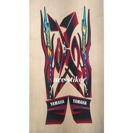 Stiker striping Jupiter Z CW 2005 warna merah, biru, orenge