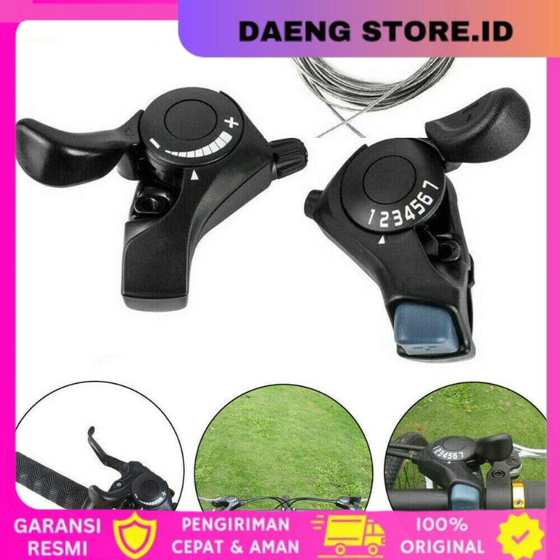 Tuas pemindah gigi sepeda gunung, tuas perseneling sepeda 3/7/21Speed, suku cadang sepeda Shifter Se