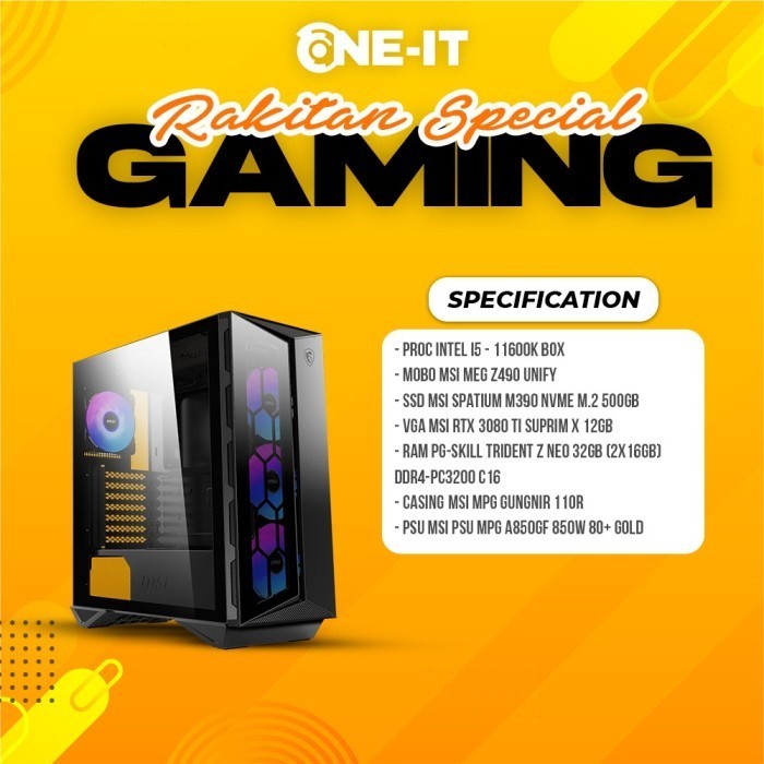 PC Gaming I5 11600K | RTX 3080 TI | RAM 32GB DDR4 3200MHz | SSD 500GB