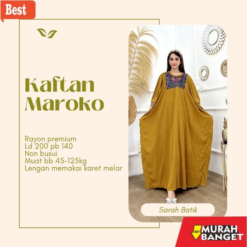 Abaya Turki Kekinian Kaftan Abaya Dubai Maroko Jumbo Wanita Rayon Premium
