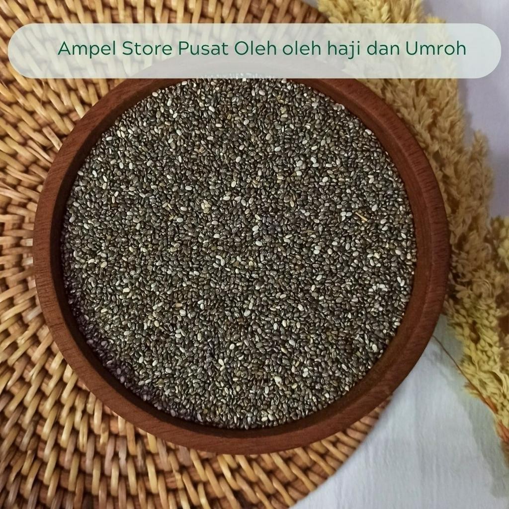 

(SDM)Black Chia Seed Organic 100gr dari Mexico Kaya Omega 3, Antioksidan, Lebih Kaya Dari Almond Salmon