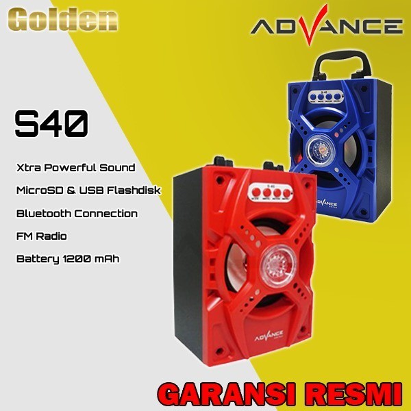 Advance S40 / S-40 Speaker Portable Bluetooth Murah